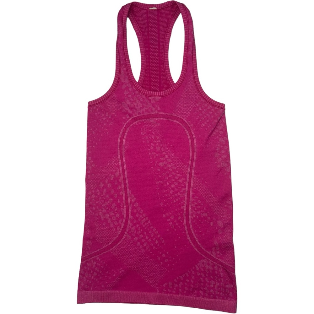 Lululemon Swiftly Tech Racerback Heathered Jewelled Magenta Style‎ W1N45S Size 2 - Picture 6 of 10